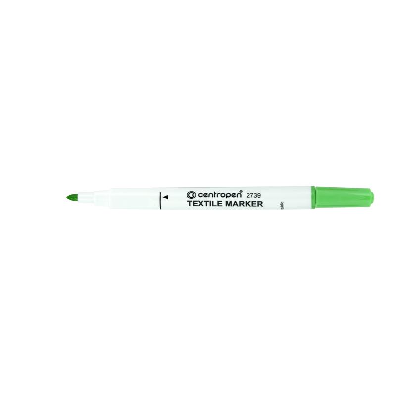 Маркер CENTROPEN Textile 2739/15 2 мм жовто-зелений